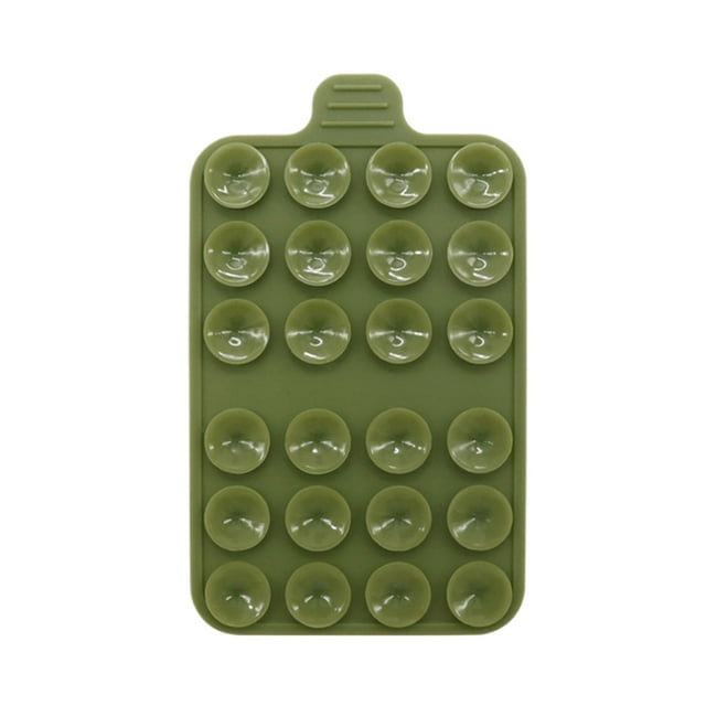 Inteprter Innovador soporte de escritorio para teléfono móvil de gel de sílice para usuarios ocupados de redes sociales y soporte para móvil Relojes inteligentes Verde oscuro PC 1