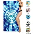 thumbnail image 4 of Yibo Tie Dye Sunflower Beach Towel, Quick Dry Super Absorbent Sand Proof Beach Towels for Kids Adults, Pool Bath Towels for Beach Sports, 4 of 7