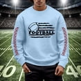 thumbnail image 2 of Chandail en Molleton à Col Rond Imprimé Rugby Automne Hiver pour Hommes, Chaud et Confortable, Mode Sans Capuche, Chandail Décontracté, 2 of 4