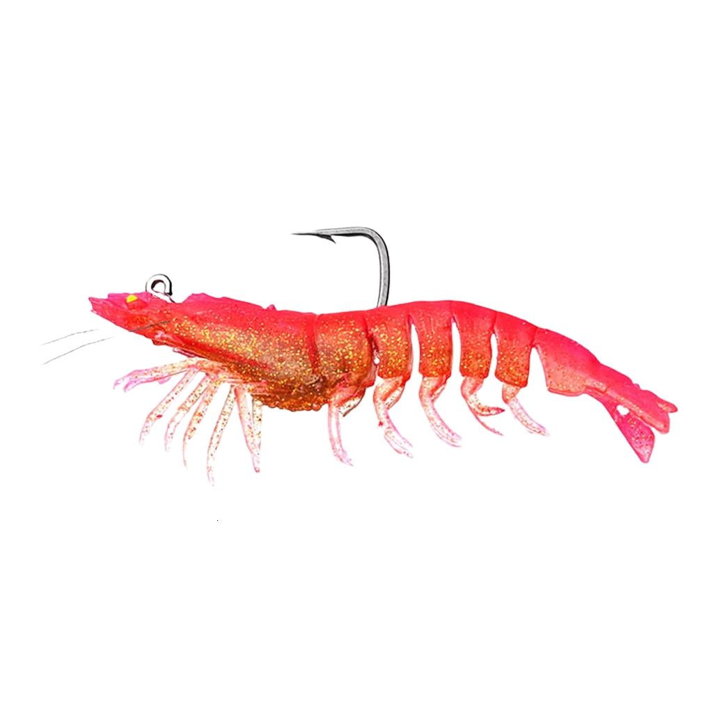 Youthyao 11g/20g Shrimp Lure Fishing Tackle Accessories Simulation Shrimp Fishing Lure Jigs Silicone Artificial Baits
