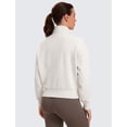 thumbnail image 2 of Sudadera CRZ YOGA SoftAura Half Zip para Mujer Milky White XS, 2 of 6