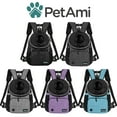 thumbnail image 6 of PetAmi Dog Front Carrier Backpack, Adjustable Dog Pet Cat Chest Carrier Backpack, Ventilated Dog Carrier for Hiking Camping Travel, Small Medium Dog Puppy Large Cat Carrying Bag, Max 10 lbs, Dark Gray, 6 of 6