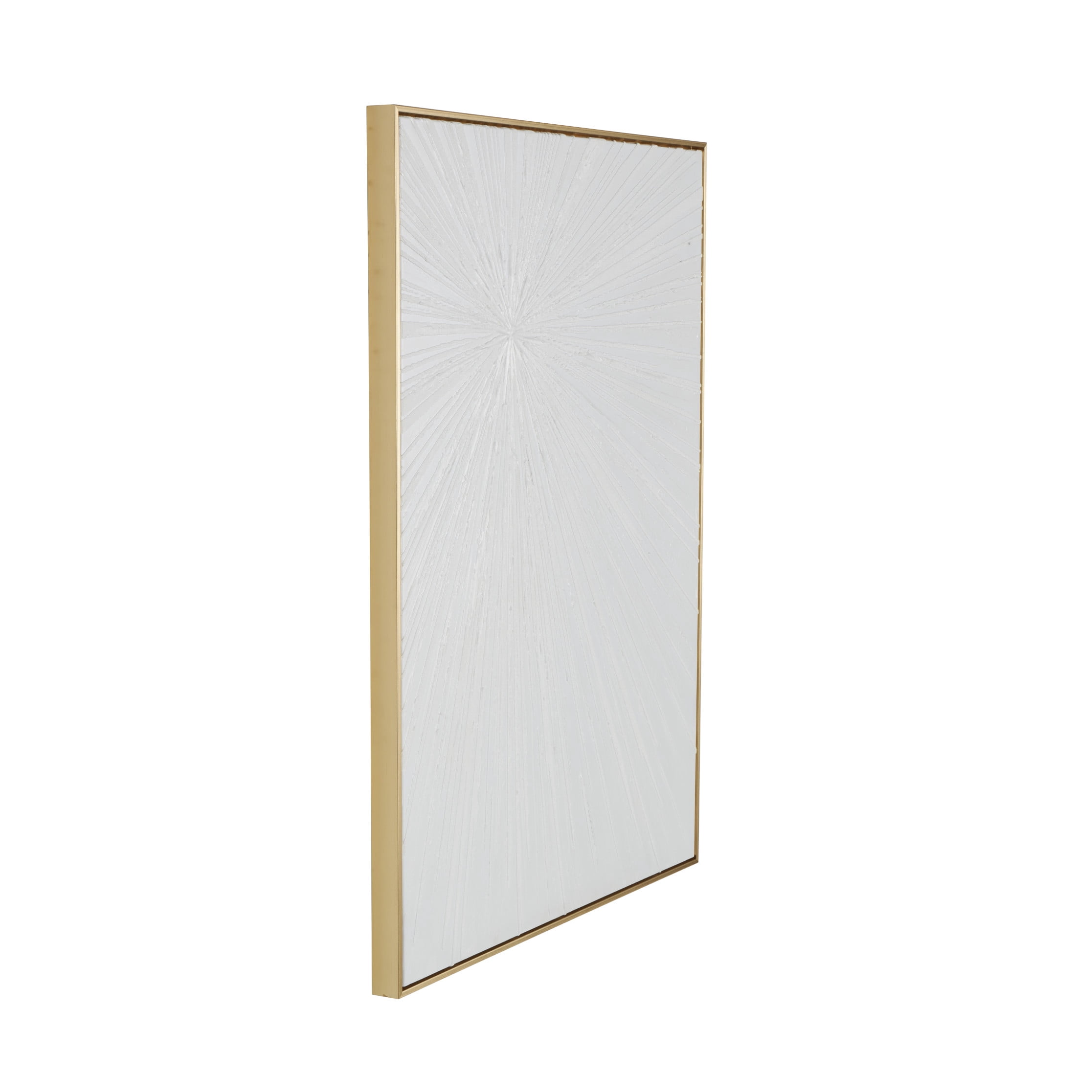 30" x 40" Textured Starburst Framed Wall Art with Gold Frame, by DecMode