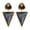 Black, variant on OIDEA Geometric Enamel Triangle Earrings for Women, Boho Preppy Stainless Steel Acrylic Shell Dangle Drop Earrings for Everyday Wear