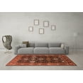 thumbnail image 3 of Ahgly Company Indoor Rectangle Oriental Orange Traditional Area Rugs, 5' x 7', 3 of 4