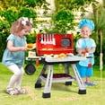 thumbnail image 3 of Freecat Kids BBQ Grill Set, Toddler Play Kitchen Toys for Ages 2 3 4 5 6, Toddler Outdoor Camping Cooking Set Toys, Play Food Christmas Birthday Gift., 3 of 9