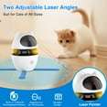 thumbnail image 4 of Cornmi Automatic 3 in 1 Interactive Cat Toy with Laser and Feather for Indoor, 4 of 7