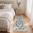 thumbnail image 4 of UERMEI 2x6 Washable Runner Rugs for Hallway, Modern Vintage Non Slip Indoor Rug for Entryway Doormats Bedroom Kitchen, Vacuum-Friendly Home Decor Carpet, Beige Brown, 4 of 10