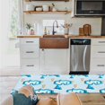 thumbnail image 3 of Hallway Runner Rug, Ski Glasses Snowboard Tree Winter Blue Background,Soft Non Slip Entry Mat Washable Kitchen Area Carpet for Bathroom,Bedroom,Living Room,1 Piece, 15.7x47.2 Inch, 3 of 6