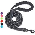 thumbnail image 1 of Laisse pour Chien de 5 Pieds avec Poignée Rembourrée Confortable, Coutures Réfléchissantes Fortes de la Laisse d'Entraînement, 1 of 5