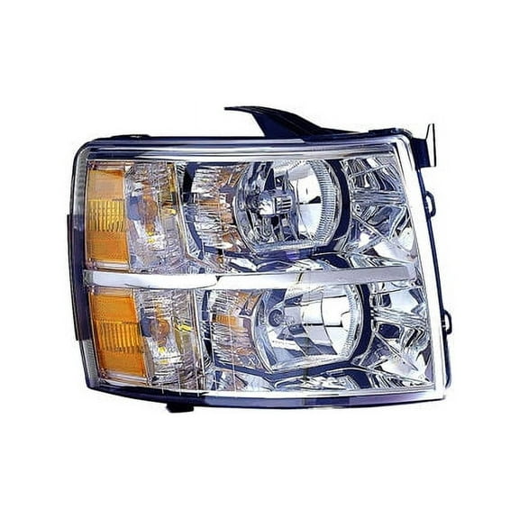 Right Passenger Side Headlight Assembly - Compatible with 2007 - 2014 Chevy Silverado 3500 HD 2008 2009 2010 2011 2012 2013