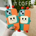 thumbnail image 4 of 3D Cute Robot Case for iPhone 13 Pro,iPhone 13 Pro Robot Case,3D Cute Cartoon Kawaii Robot Kids Teens Girls Women Creative Character Soft Silicone Case for iPhone 13 Pro 6.1 inch (Robot), 4 of 14