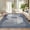 Blue, variant on Modern 10x13 Washable Living Room Rugs, Blue Geometric Area Rug for Bedroom, Soft Thin Large Throw Carpet for Dining Room with Non Slip Rubber Back, Indoor Contemporary Floor Cover