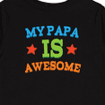 thumbnail image 4 of Inktastic My Papa is Awesome Boys or Girls Long Sleeve Toddler T-Shirt, 4 of 5