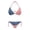 American Flag Print, variant on Bikini Sets Glitter Drip Print Two Piece Swimsuit Quick Drying Plus Size Ladies 4th of July Swimwear Adjustable String Bikini Bathing Suit