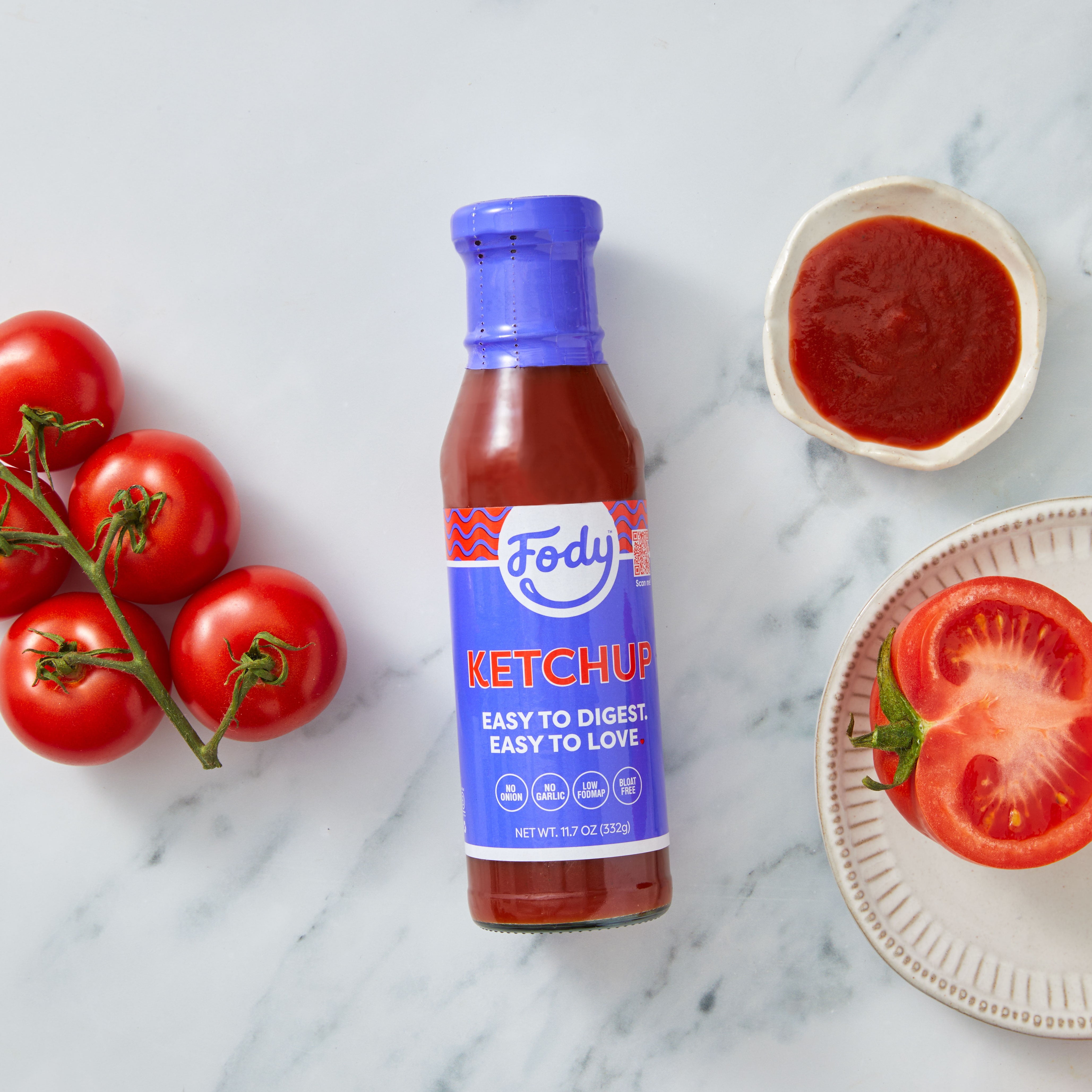 (2 pack) Fody Foods Gluten-Free Ketchup, 11.07oz Bottle