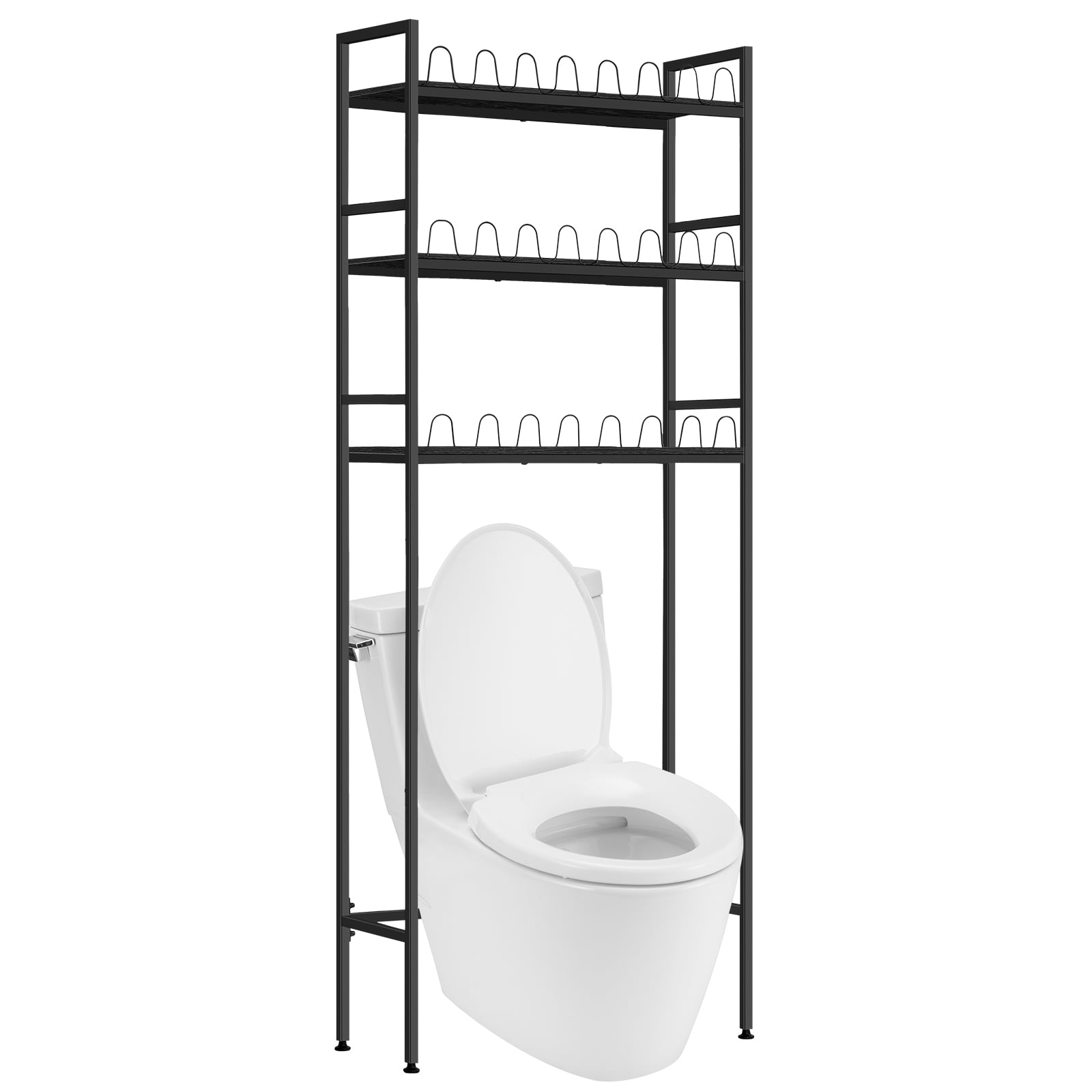 3-Tier Over The Toilet Storage Shelves Rack Heavy Duty Bathroom Organizer Metal