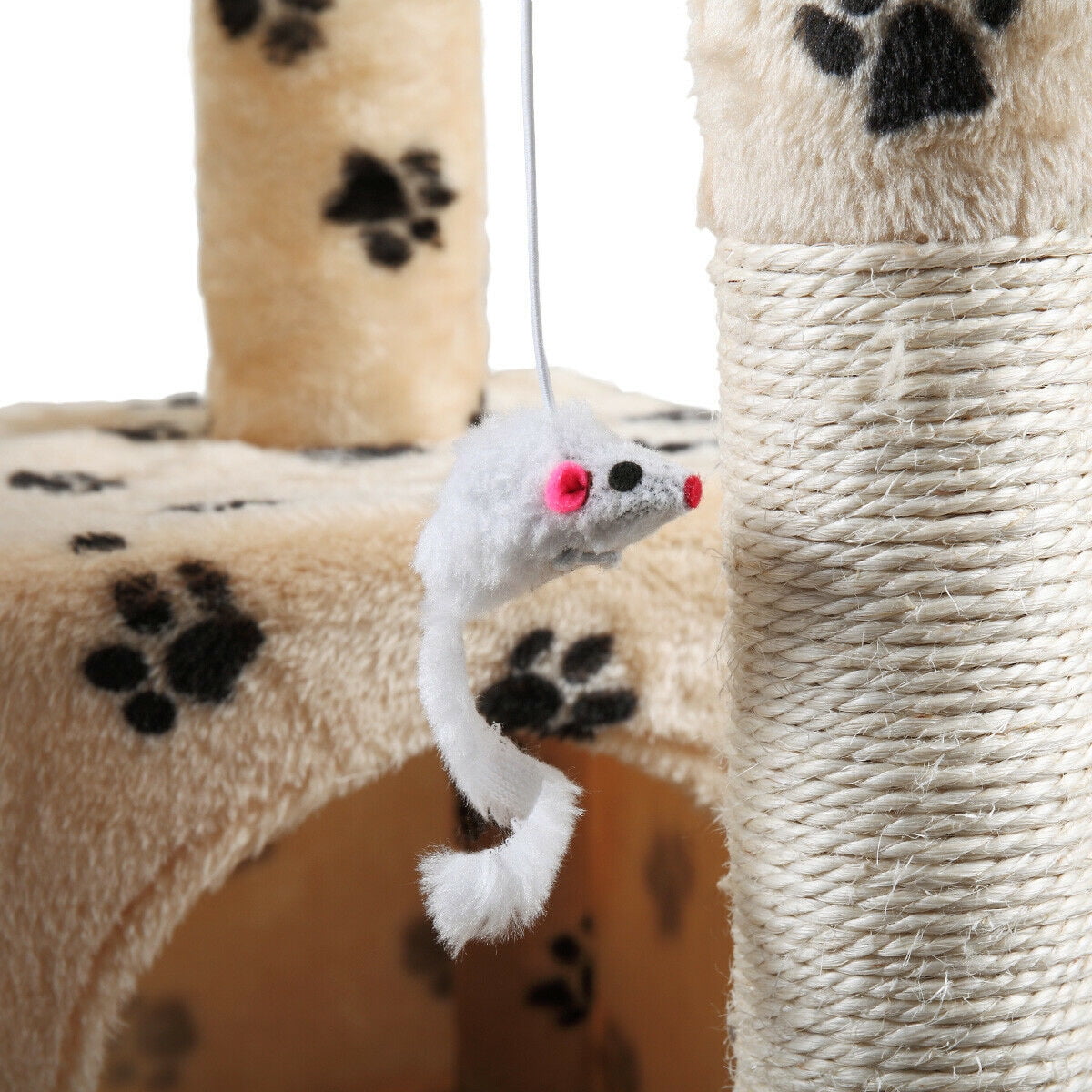 Lowestbest 67" Multi-Level Cat Tree, Cat Scratching Post Tower with Sisal-Covered for Kittens, Pets Climb Scratch House Play Lowestbest 67" Multi-Level Cat Tree, Cat Scratching Post Tower with Sisal-Covered for Kittens, Pets Climb Scratch House Play