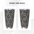 thumbnail image 3 of Salouo Spider Cobweb Print 20oz Tumbler with Lid,Stainless Steel Vacuum Insulated Tumbler Durable Insulated Coffee Mug Thermal Cup with Splash Proof Sliding Lid-Without Straw, 3 of 8