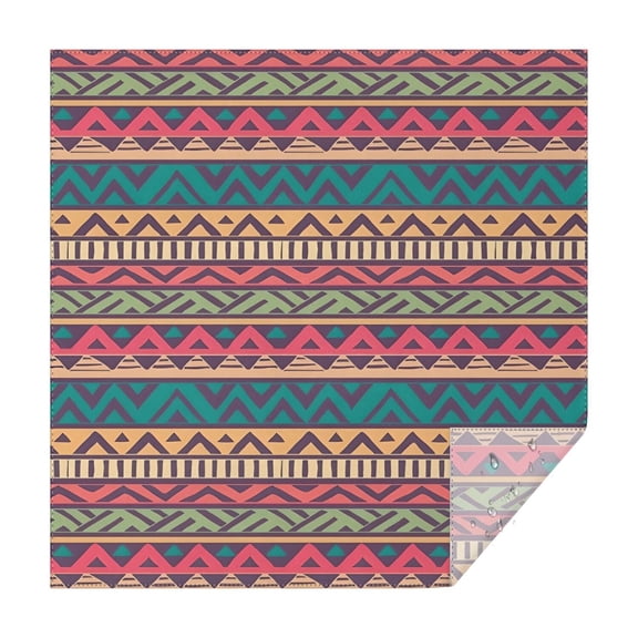 Colorful Geometric Striped Pattern Square Tablecloth,Waterproof Square Table Cover,Wipeable Spillproof Washable Table Cover for Home Kitchen Party Decor 60"x60"(152x152cm)