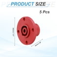thumbnail image 2 of 5pcs 4 Pole Speaker Jack Twist Lock,2 Inch XLR Speaker Panel Mount,Red, 2 of 7