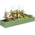 thumbnail image 1 of Outsunny 8x2x1ft Raised Garden Bed Large Galvanized Elevated Planter Box, 1 of 10