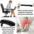 thumbnail image 5 of Armchair Cover,Happon 2Pcs Removable Office Chair Armrest Slipcovers, Elastic Band Chair Arm Rest Sleeves, Washable Office Chair Armrest Cover Pads Office Chair Arm Replacement(Black), 5 of 7