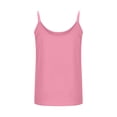 thumbnail image 5 of OGLCCG Womens Camisole Tank Tops Causal Cotton Linen V-Neck Sleeveless Tops Lightweight Summer Loose Fit Spaghetti Strap Cami Shirts,S,Pink, 5 of 8