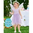 thumbnail image 3 of Oudiya Toddler Tutu Dress Little Girls Tulle Dresses Ruffle Tiered Swing Twirly Summer Sundress for Kids 2-6, 3 of 7