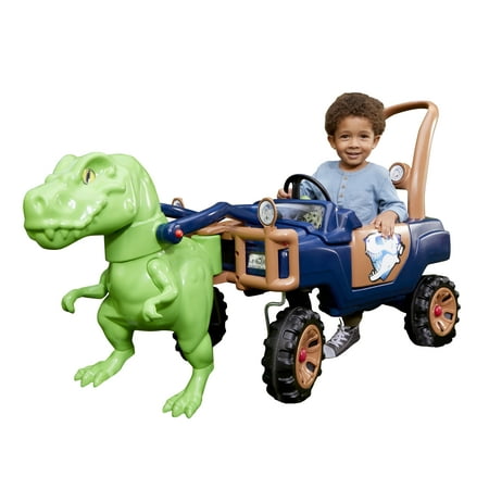 Little Tikes T-Rex Dinosaur Truck Foot-to-Floor Toddler Ride-on Toy with Realistic Sounds - For Kids Boys Girls Ages 2 to 5 Years Old