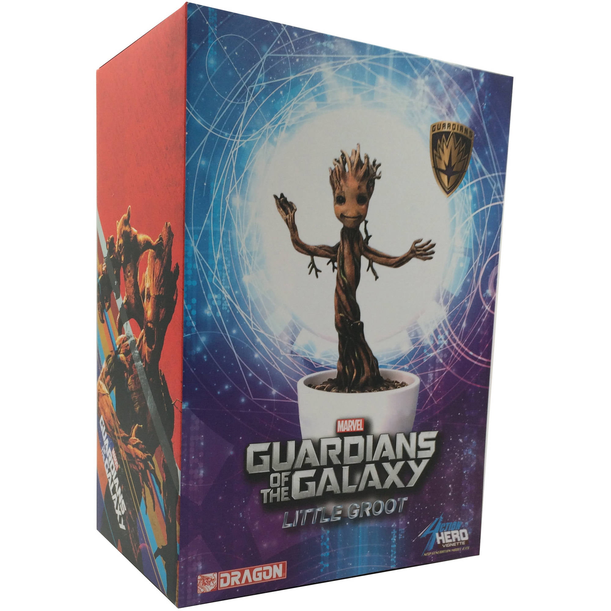 Dragon Models 7 Guardians of Galaxy - Baby Groot Model Kit, Action Hero  Vignette