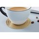 thumbnail image 5 of Posavasos CHAO 6 piezas redondos de cuero de mármol para café caliente y agua fría 10 cm, 5 of 5