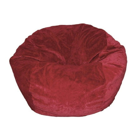 Ahh Products Microsuede Dark Red Kid Bean Bag Chair