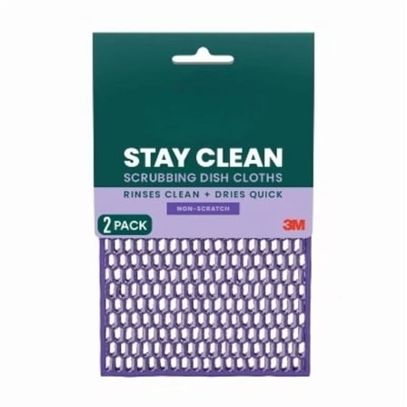 Stay Clean Scrubbing Dish Cloth - 2ct