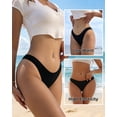 thumbnail image 2 of Finetoo Cotton Underwear for Women High Cut Hipster Womens Cheeky Bikini Panties 5 Pack S, 2 of 6