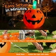thumbnail image 3 of Goosiay 10ft Halloween Inflatable Pumpkin Decoration with Built-in LED Lights, Outdoor Yard Blow up for Halloween Party, Yard, Garden, Lawn, 3 of 10