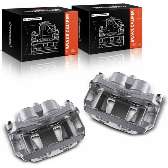 A-Premium Disc Brake Caliper Assembly with Bracket Compatible with Nissan Quest 2004-2009 2011-2017 Front 2-PC