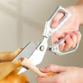 thumbnail image 2 of Kitchen Scissors Heavy Duty,Stainless Steel Multifunction Kitchen Scissors, Thickened Strong Bone Cutting Dishwasher Safe, 2 of 6