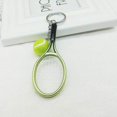thumbnail image 3 of YSTINNG Color Mini Tennis Racket with Ball Keychain Key Ring DYF329-2660, 3 of 7