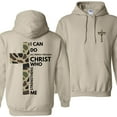thumbnail image 4 of I Can Do All Things Through Christ Hoodie, Christian Bible Verse Hoodie for Men & Women, Camo Cross Faith Pullover, Inspirational Religious Sweatshirt, USA Made, 4 of 6