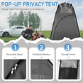 thumbnail image 6 of Hassch Outdoor Pop-Up Privacy Tent for Camping, Easy Setup Shower Tent with Carrying Bag, Portable Changing Room Shelter, Black, 6 of 8