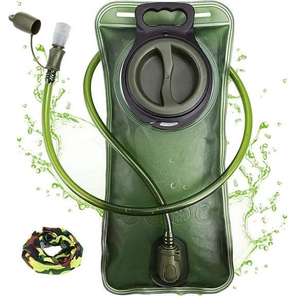 ENFOURCLASS BPA-Free Leakproof Hydration Bladder 1.5L/2L/3L for Hiking Backpack, Camping, Cycling, Running