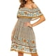 thumbnail image 5 of Minnieouse Vestido corto Cintura alta Vestido de verano Vacaciones en la playa Ropa de verano Caqui L Prendas para la parte del cuerpo Caqui S Minnieouse AP010707-01, 5 of 6