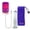 Purple, variant on LeLuv® Smart LCD iPump Red Penis Pump 9" x 1.38" Round Flange Cylinder