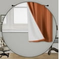 thumbnail image 2 of 1 SET SSS ORANGE Blackout Room Darkening Window Curtain Treatment Set, Two (2) Printed Grommet Panels 37"W X 63"L Each, 2 of 2
