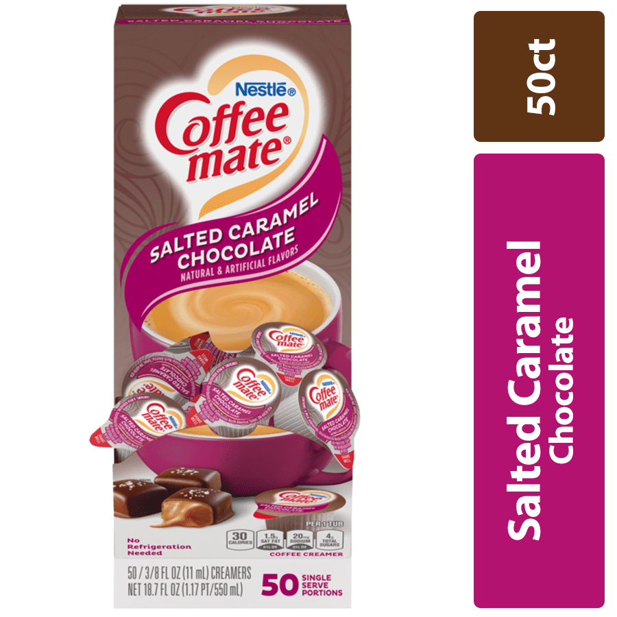 Coffee Mate Salted Caramel Chocolate Liquid Coffee Creamer Singles, 0.