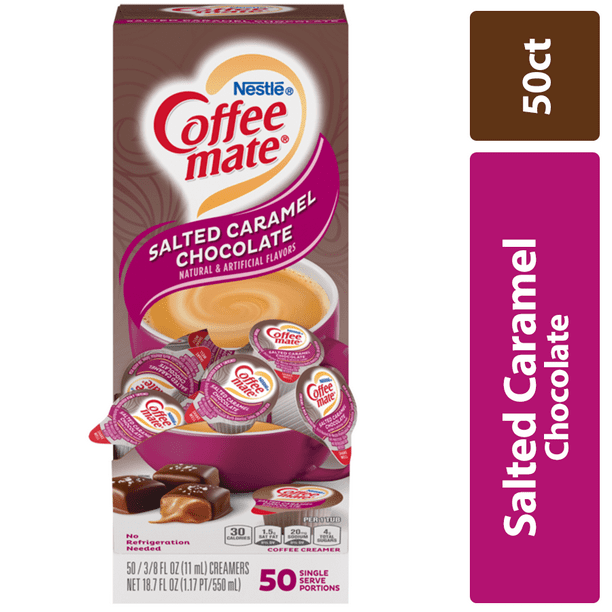 Coffee Mate Salted Caramel Chocolate Liquid Coffee Creamer Singles, 0.