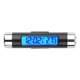 thumbnail image 1 of Termómetro de temperatura Lcd Digital para coche 2 en 1, reloj con calendario, reloj retroiluminado azul automotriz con Clip, pantalla Lcd de tiempo Digital LingWen 9024735458319, 1 of 1