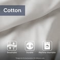 thumbnail image 5 of All Season Machine Washable Cotton Chenille Coverlet Set Taupe King Cal King, 5 of 11