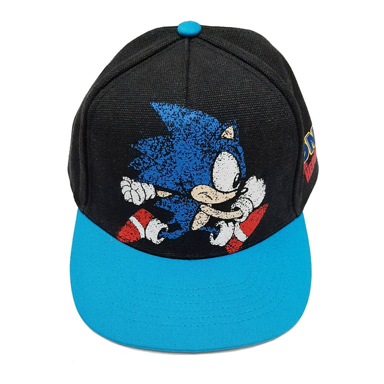 modtage i det mindste Skim Sonic The Hedgehog Baseball Hat-Youth Black - Walmart.com